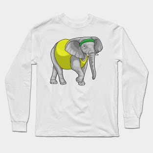 Elephant Running Fitness Long Sleeve T-Shirt